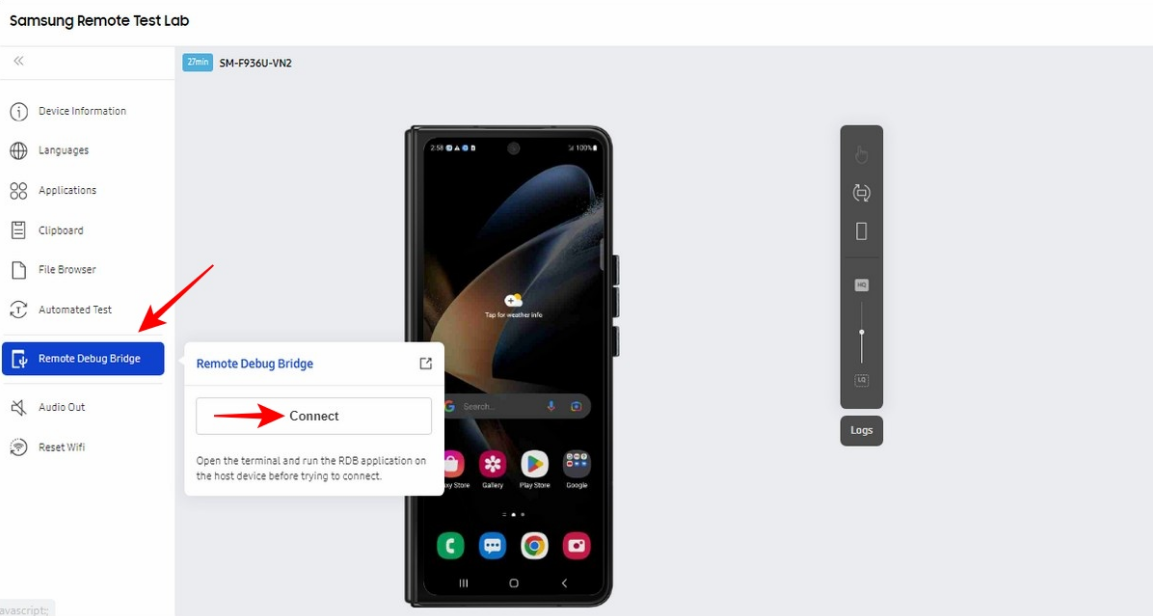  samsung remote test lab 