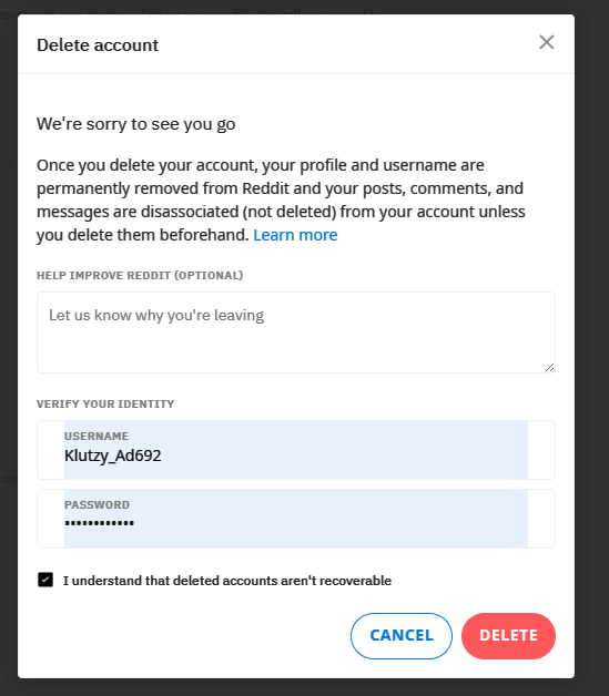 रेड्डिट अकाउंट कैसे डिलीट करें | Reddit account Delete 3 रेड्डिट अकाउंट कैसे डिलीट करें | Reddit account Delete 3