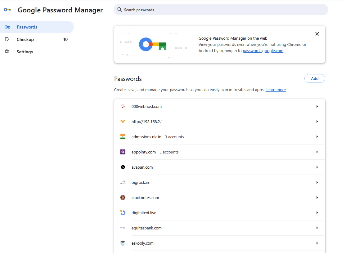 Google Password Manager कैसे प्रयोग करें -पासवर्ड कैसे देखें